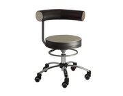 Sanus�-Gesundheitsstuhl 42-51 cm, Kunstleder beige/schwarz, Rollen mit Feststeller