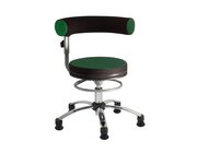 Sanus Gesundheitsstuhl 36-43 cm mit hhenverstellbarer Lehne, Stoff grn/schwarz, mit Gleiter
