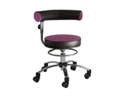 Sanus Gesundheitsstuhl  42-51 cm mit hhenverstellbarer Lehne, Kunstleder lila/schwarz, mit Rollstopp