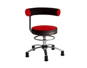 Sanus Gesundheitsstuhl 46-54 cm, Kunstleder rot/schwarz, mit Gleiter