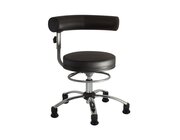 Sanus Gesundheitsstuhl  42-51 cm mit hhenverstellbarer Lehne, Kunstleder schwarz, mit Gleiter