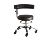 Sanus Gesundheitsstuhl 46-54 cm mit hhenverstellbarer Lehne, Kunstleder schwarz, mit Rollstopp