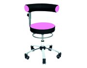 Sanus Gesundheitsstuhl  36-43 cm mit hhenverstellbarer Lehne, Stoff pink/schwarz, mit Gleiter