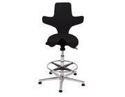 Sanus Brostuhl Variowip Hochstuhl, Sattel, Stoff, 58-85 cm, schwarz, Furing, auf Gleitern