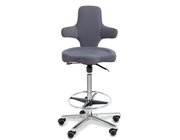 Sanus Brostuhl Variowip Hochstuhl, Stoff, 58-85 cm, grau, Furing, Brorollen