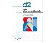 Test d2 - Aufmerksamkeits-Belastungs-Test, 9 - 60 Jahre, Schablonensatz