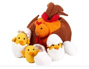 Lebenszyklus-Stoffmodell Huhn mit Kken, 8 Teile