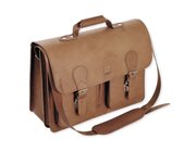 TimeTEX Bchertasche Probata mittel, cognac, Sattelleder