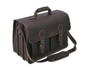 TimeTEX Bchertasche Probata XXL, ranger (dunkelbraun), Sattelleder