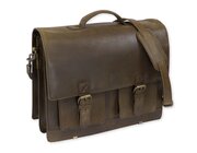 TimeTEX-Bchertasche Selecta Classic, ranger, Sattelleder