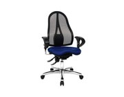 Topstar Brostuhl air comfort, marineblau mit Teppichbodenrollen