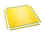 Fallschutzmatte Standard, Puzzlematte gelb-grn, 100x100 cm
