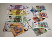 EURO Spielgeld Scheine, 140 Scheine, im Polybeutel