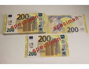 Geld 100 Stck Euro-Scheine Spielgeld zu 200 Euro