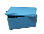 RE-Wood Box mit Deckel 25 x 18 x 11,5 cm - 4 l, blau, im Karton