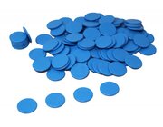 Spielchips blau, 100 Stck aus RE-Plastic