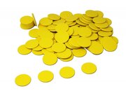 Spielchips gelb, 100 Stck aus RE-Plastic