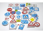 Verkehrszeichen, 64 Stck, magnetisch