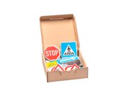 Verkehrszeichen, 64 Stck, magnetisch, aus MAG-Pap