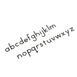Bewegliches Alphabet, klein, Druckschrift schwarz, ab 6 Jahre