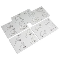 Kopiervorlagen fr die Tierpuzzles, ab 4 Jahre