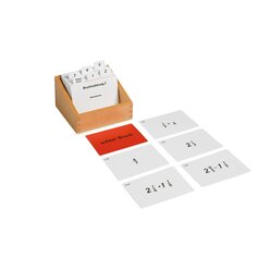 Kasten mit Aufgabenkarten für das Bruchrechnen 2