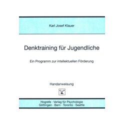 Denktraining fr Jugendliche, 14 bis 16 Jahre