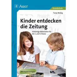 Kinder entdecken die Zeitung