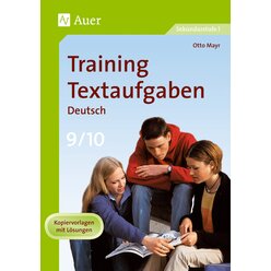 Training Textaufgaben Deutsch, Klasse 9/10