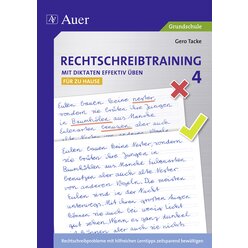 Rechtschreibtraining: Mit Diktaten effektiv ben 4 - fr zu Hause