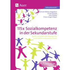 115x Sozialkompetenz in der Sekundarstufe, Buch, 5. bis 10. Klasse