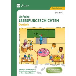 Einfache Lesespurgeschichten Deutsch, Heft, ab 1. Klasse