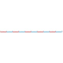 Zahlenstrahl-Rechenband 1-100 kurz, 1m in Dose