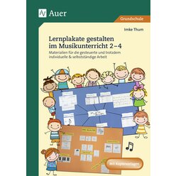 Lernplakate gestalten im Musikunterricht 2-4