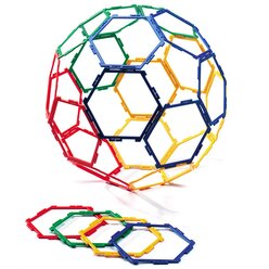 Polydron Frameworks Mengensatz Sechsecke/Hexagone 30 Teile