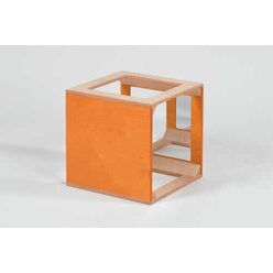 Wrfel mit Spiegel orange