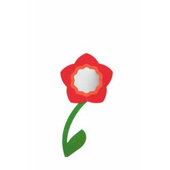 Rose, Wandspiegel