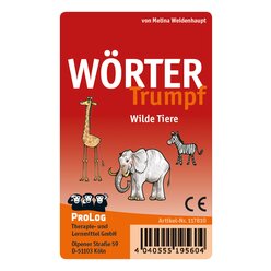 WrterTrumpf! Wilde Tiere, Spielkarten, ab 5 Jahre