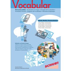 Vocabular Wortschatz-Bilder - Schule, Medien, Kommunikation, 3-99 Jahre
