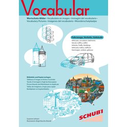 Vocabular Wortschatz-Bilder - Fahrzeuge, Verkehr, Gebäude, Kopiervorlagen, 3-99 Jahre