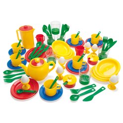 dantoy Sandspielzeug, Frhstckservice KIGA-Packung, 78 Teile