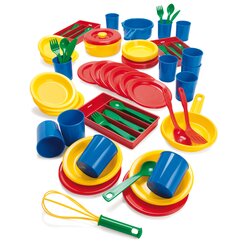 dantoy Sandspielzeug, Ess-Servies fr 12 Kinder, 81 Teile