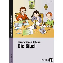 Lernstationen Religion: Die Bibel, Buch, 2. bis 4. Klasse