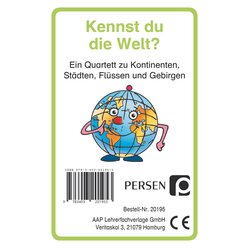 Kennst du die Welt? Kartenspiel, 2. bis 4. Klasse