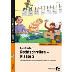 Lernkartei: Rechtschreiben - Klasse 2, Buch inkl. CD