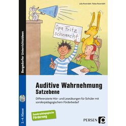 Auditive Wahrnehmung - Satzebene, Buch inkl. Audio-CDs, 2. bis 4. Klasse