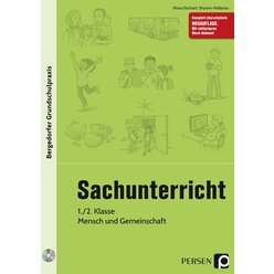 Sachunterricht, 1./2. Kl., Mensch und Gemeinschaft, Buch inkl. CD