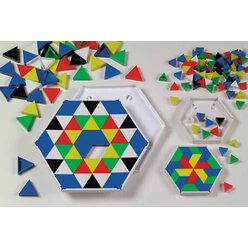 Prismo Dreiecke mit Legerahmen 10er-Set durchgefärbt (Großpackung) inkl. Vorlagen
