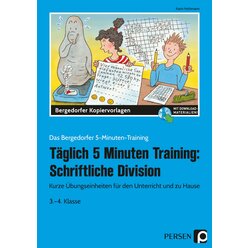 Tglich 5 Minuten Training: Schriftliche Division, Kopiervorlagen, Klasse 3-4