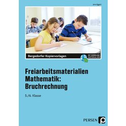 Freiarbeitsmaterialien Mathematik: Bruchrechnung, Kopiervorlagen, Klasse 5-6